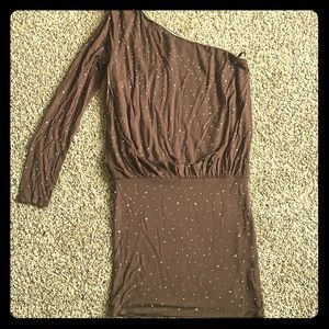 Bedazzled one shoulder Dress